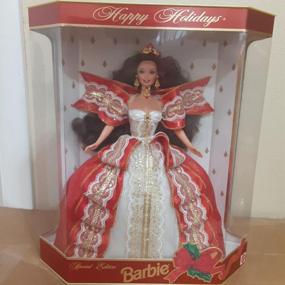 1997 Happy Holidays Special Edition Barbie Doll 10th Anniversary Mattel 17832